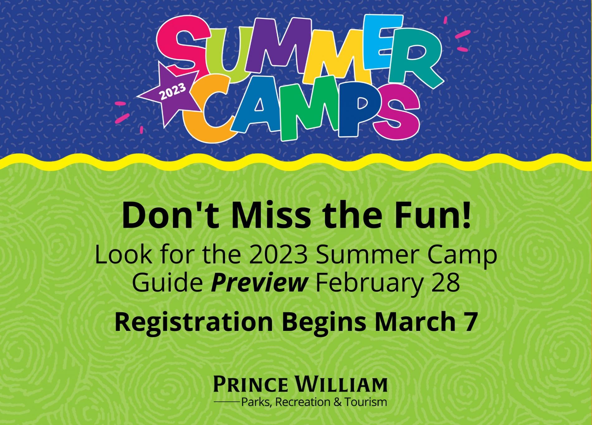 Summer Camp Registration Begins